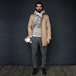 Club Monaco Men's Italian Khaki Coat